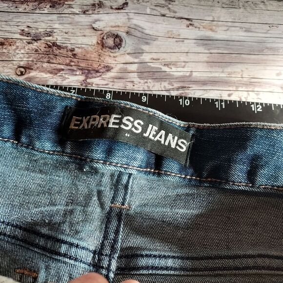 Express Blue Jean Shorts for Women - Picture 3 of 11